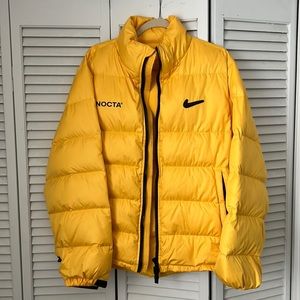 NOCTA Yellow Puffer Jacket Nike Large